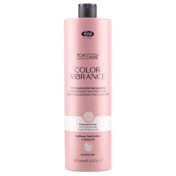 Кислотный шампунь после окрашивания Lisap Color Vibrance post-color shampoo, 1000мл  - фото 1