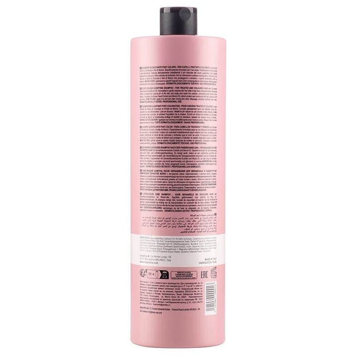 Кислотный шампунь после окрашивания Lisap Color Vibrance post-color shampoo, 1000мл  - фото 1