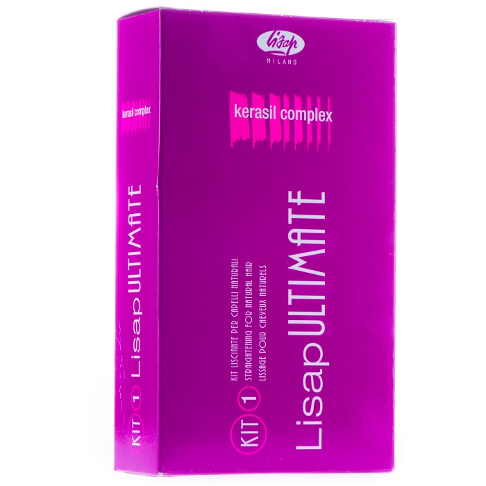 Набор выпрямления Lisap Ultimate Kit 1 для натуральных или жёстких волос, 2х250мл - фото 1