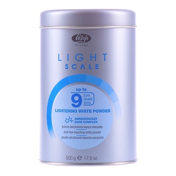 Порошок для осветления Lisap Lightening White Powder Light  Scale up to 9, 500мл																		
