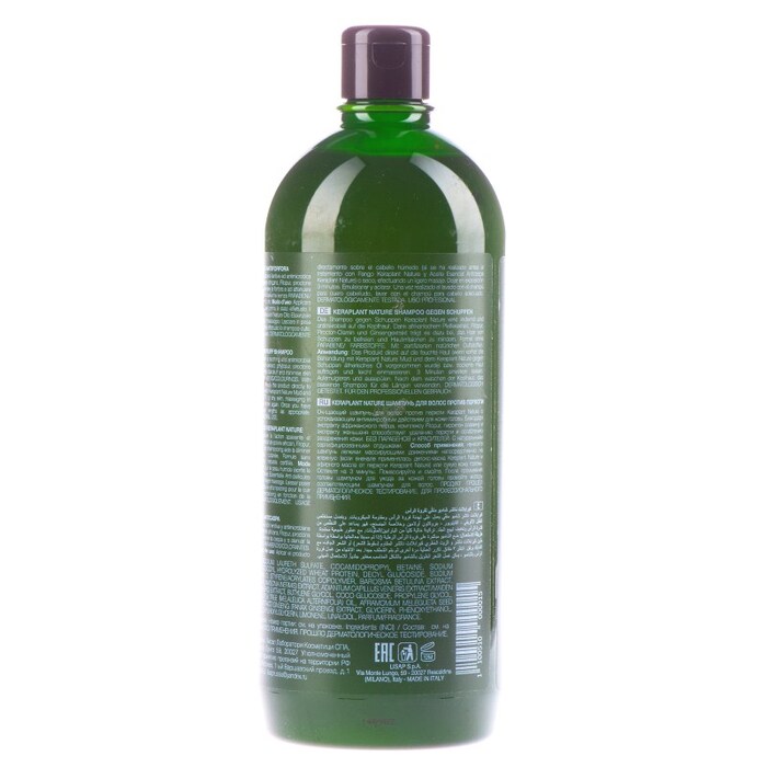 Шампунь от перхоти Lisap Keraplant Nature Purifying shampoo, 1000мл - фото 1